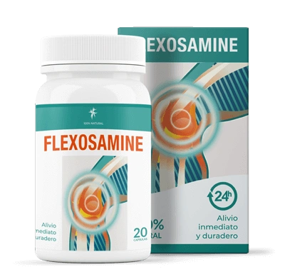 Flexosamine cápsulas para articulaciones en Honduras: frasco de 20 cápsulas y caja